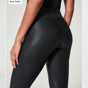 Spanx Black Faux Leather Leggings